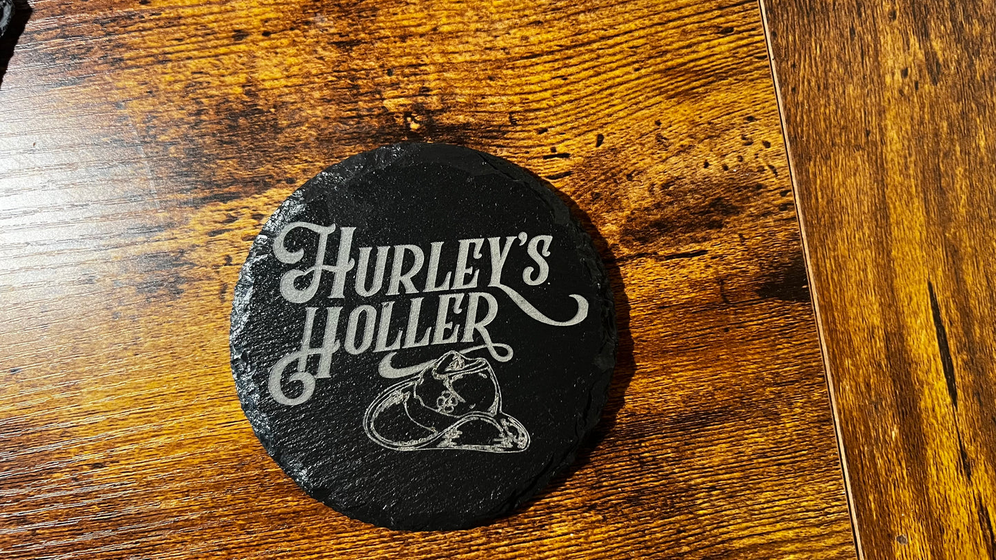 Slate, Laser-engraved Coasters