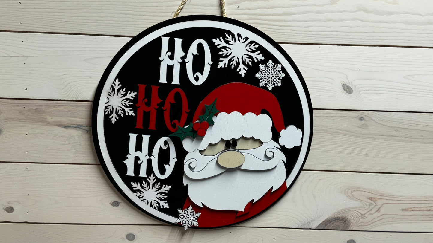 Santa Claus Christmas Sign