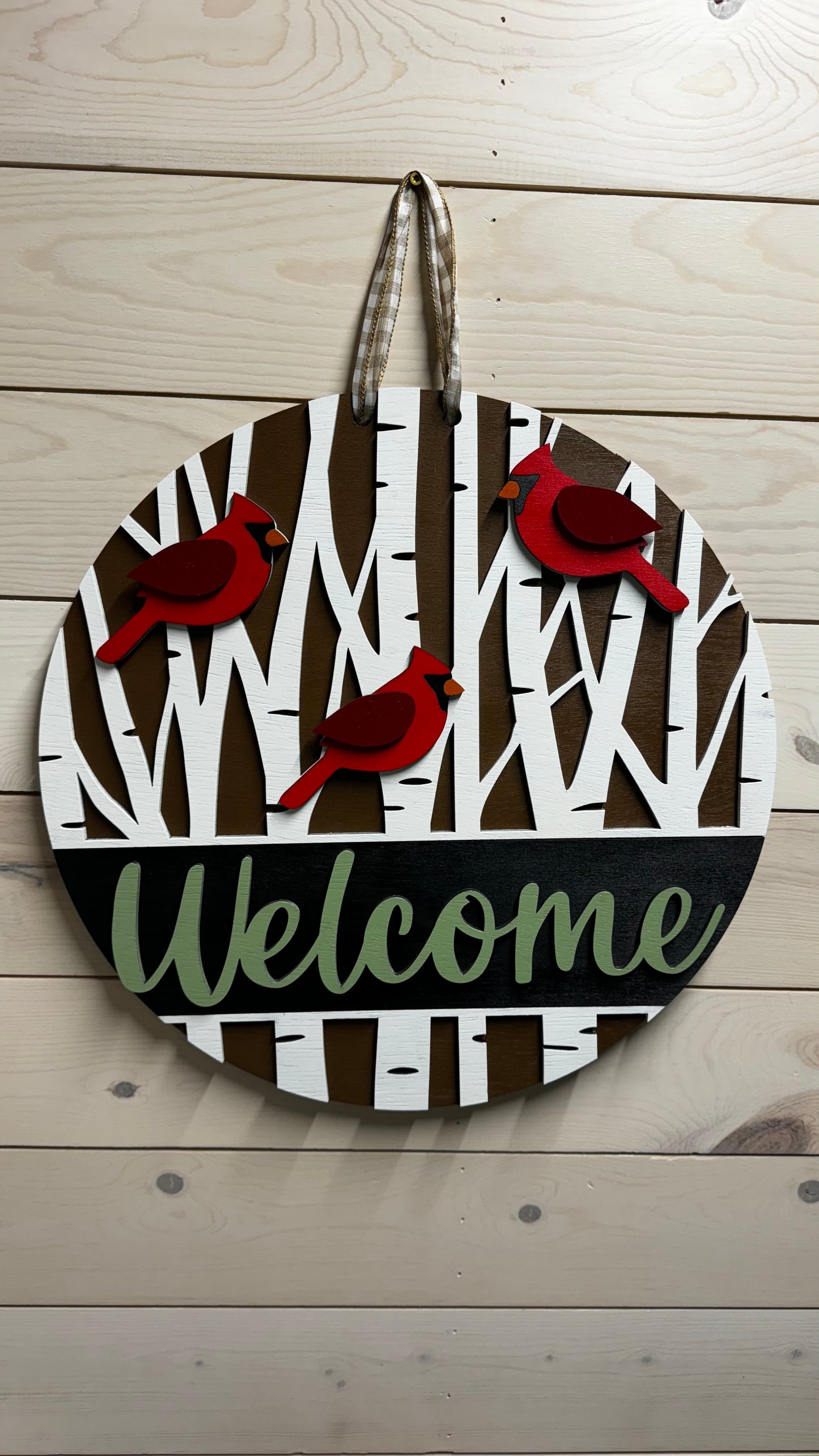 Welcome Sign - Cardinal