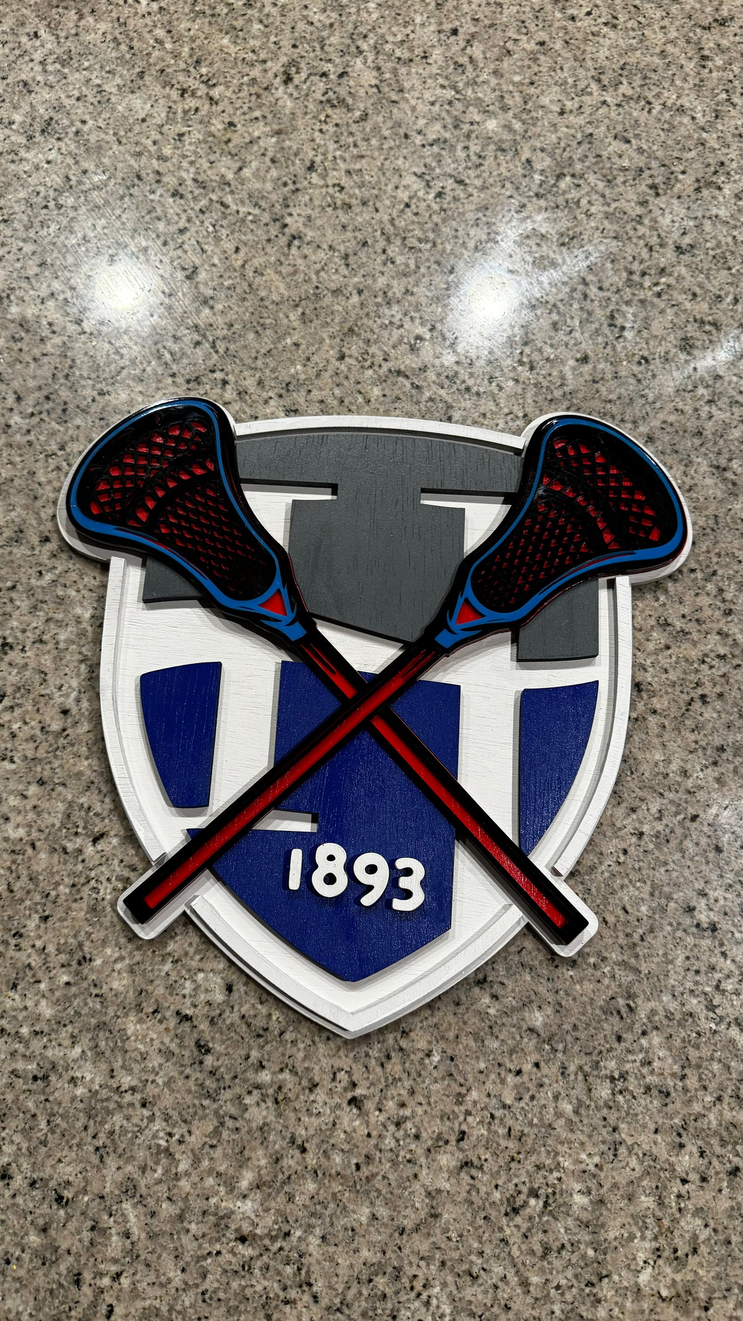 12" Laser-engraved Sports Team Logo