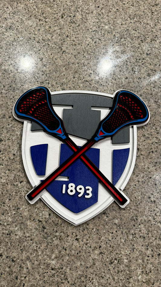 12" Laser-engraved Sports Team Logo