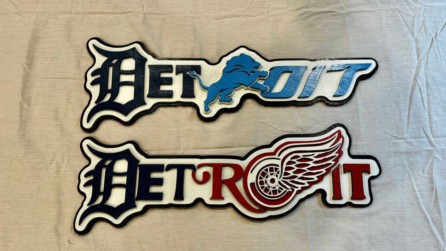12" Laser-engraved Sports Team Logo