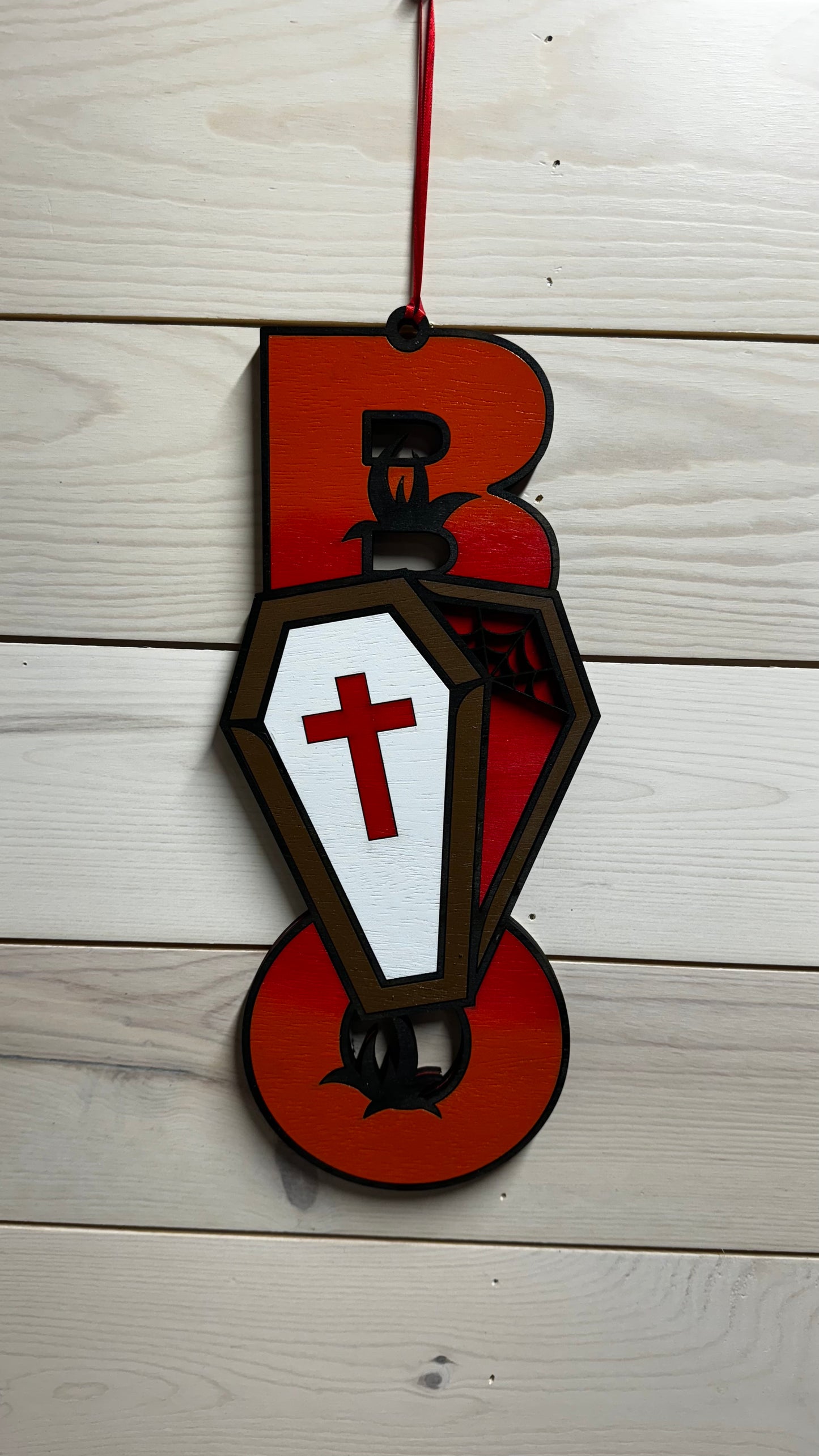 Halloween Door Hanger - Casket