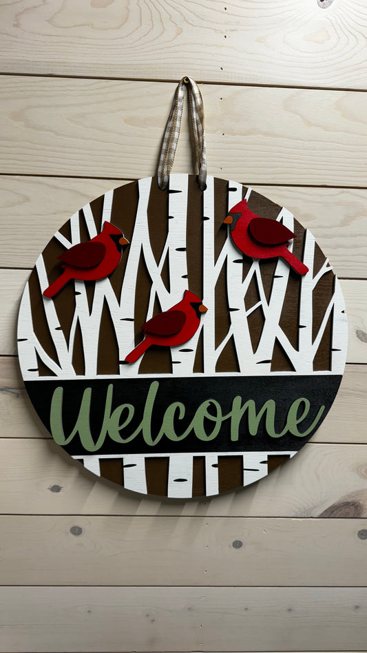Welcome Sign - Cardinal